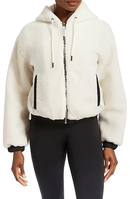 BANDIER High Pile Fleece Hooded Zip Jacket at Nordstrom,