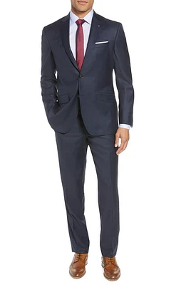 Ted Baker London Jones Trim Fit Wool Suit Blue at Nordstrom,