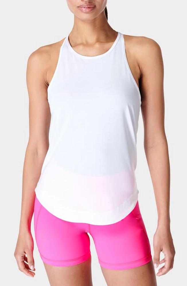 Sweaty Betty Breath Easy Running Tank Top White at Nordstrom, Regular