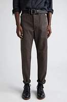 Double RL Stripe Jaspé Twill Field Pants in Brown/Black at Nordstrom, Size 36