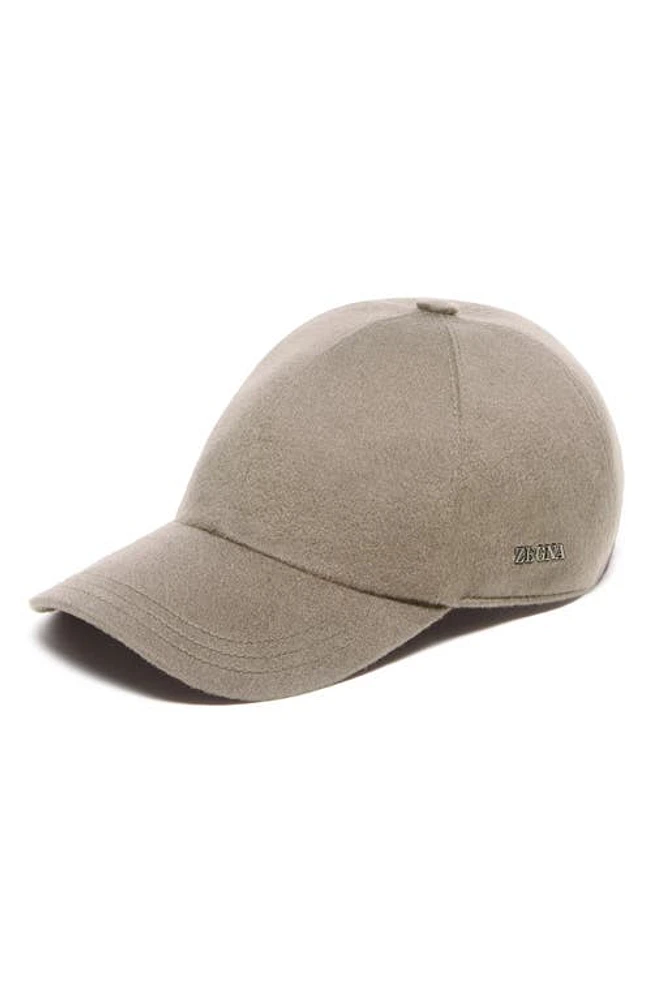 ZEGNA Oasi Cashmere Baseball Cap Beige at Nordstrom,