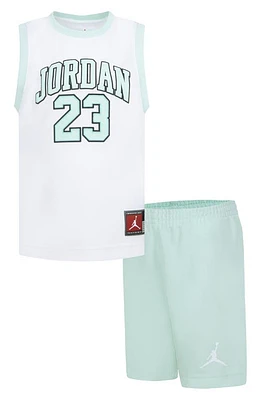 Jordan Kids' Jersey & Shorts Set Mint Foam at Nordstrom