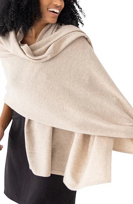 zestt organics The Cashmere Travel Scarf in Oat at Nordstrom