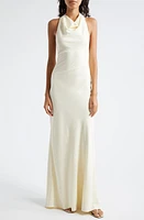 STAUD Cowl Neck Gown Sun Faded Daisy at Nordstrom,