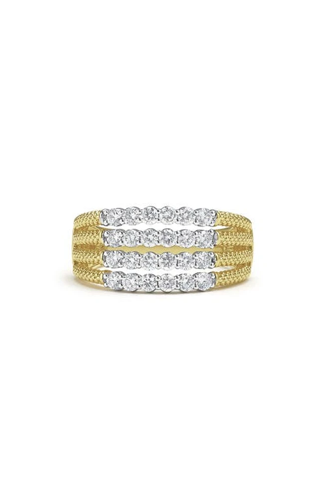 LAGOS Superfine Signature Caviar Diamond Ring in Gold at Nordstrom, Size 7