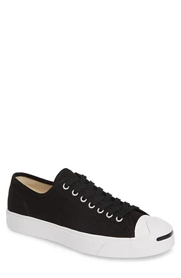 Converse Jack Purcell Low Top Sneaker Black/White/Black at Nordstrom