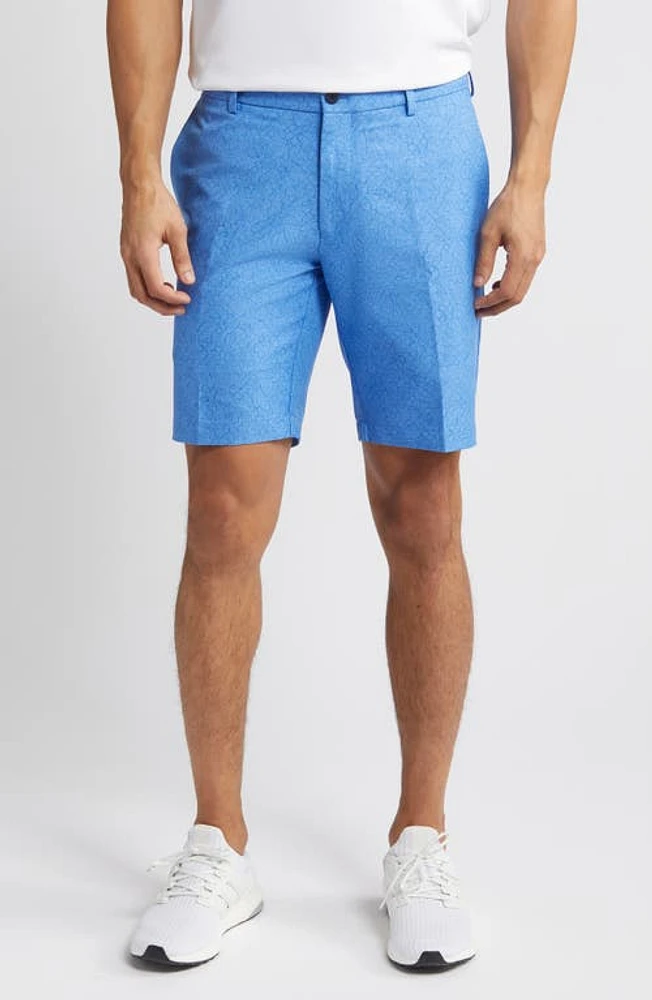 Peter Millar Crown Crafted Surge Trellis Floral Performance Shorts Regatta Blue at Nordstrom,