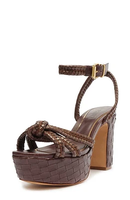 Schutz Kathleen Platform Sandal Dark Chocolate at Nordstrom,