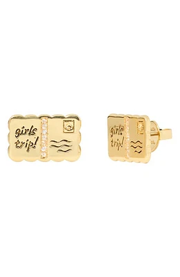 Kate Spade New York postcard stud earrings in Gold at Nordstrom