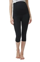 Kimi and Kai Bree Belly Support Maternity Capri Leggings Black at Nordstrom,