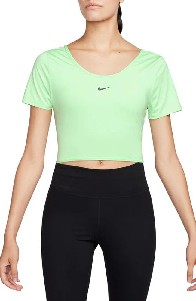 Nike One Classic Dri-FIT Twist Short Sleeve Top at Nordstrom,