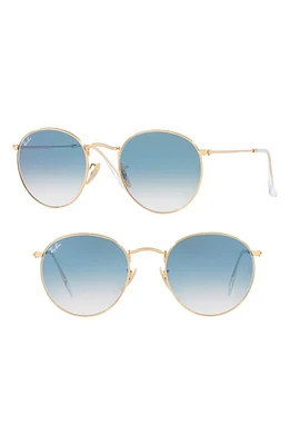 Ray-Ban 53mm Round Retro Sunglasses in Gold at Nordstrom