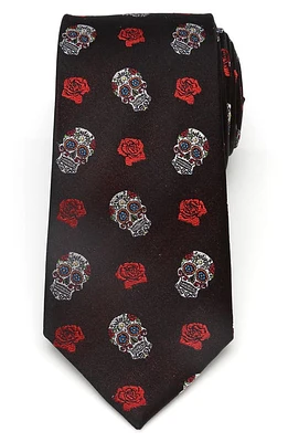 Cufflinks, Inc. Sugar Skull Silk Tie in Black at Nordstrom