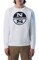 NORTH SAILS Logo Graphic Cotton Sweatshirt Marshmellow at Nordstrom,