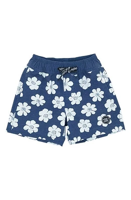 Feather 4 Arrow Kids' Bloom Volley Swim Trunks Navy at Nordstrom,