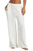 Billabong Follow Me 2 Wide Leg Cotton Gauze Pants at Nordstrom,