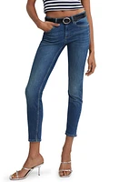 MANGO Skinny Jeans Dark Blue at Nordstrom,