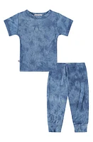 PAIGELAUREN Marble Dye Rib T-Shirt & Pants Set at Nordstrom,