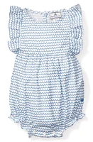 Petite Plume La Mer Ruffle Romper Blue at Nordstrom,