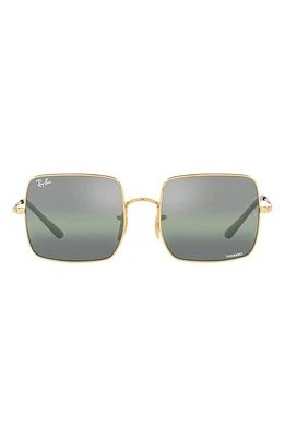 Ray-Ban 54mm Polarized Square Sunglasses in Gold Flash at Nordstrom