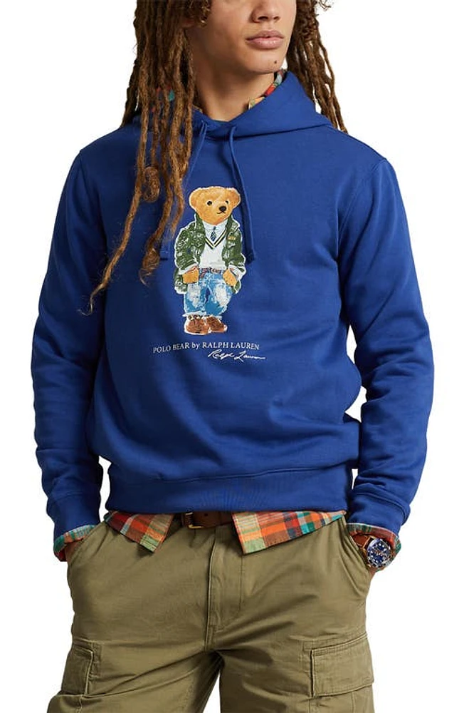 Polo Ralph Lauren Bear Graphic Hoodie Beach Royal at Nordstrom,