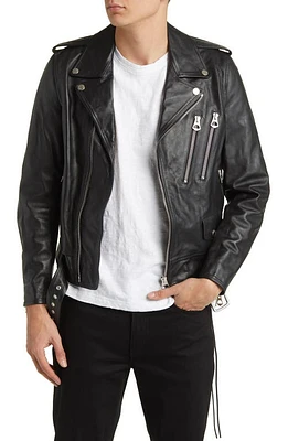 BLK DNM 15 Leather Jacket Black at Nordstrom,