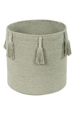 Lorena Canals Tassel Basket in Olive at Nordstrom