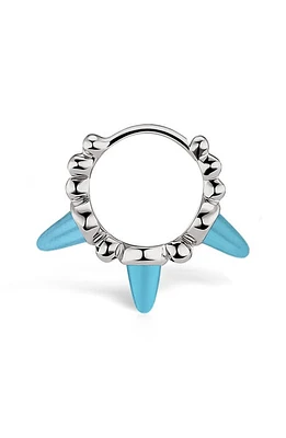 Maria Tash Mariah Tash 8mm Triple Short Spike Clicker in White Gold at Nordstrom, Size 8 Mm