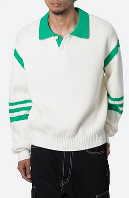 mnml Polo Sweater Green/White at Nordstrom,