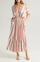 lemlem Leila Plunge Dress Bizu Cream at Nordstrom,