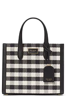 Kate Spade New York manhattan gingham tweed tote in Black Multi. at Nordstrom