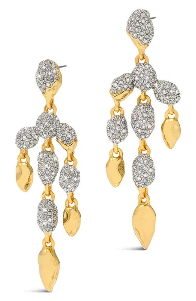 Alexis Bittar Solanales Crystal Pebble Chandelier Drop Earrings in Gold Crystals at Nordstrom