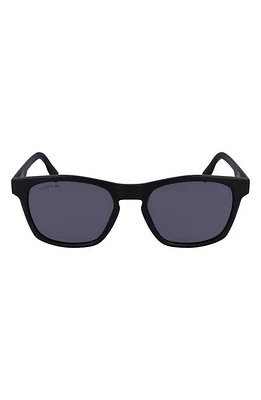 Lacoste 54mm Modified Rectangular Sunglasses in Matte Black at Nordstrom