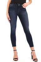 Mavi Jeans Alissa Ankle Dark Brushed Fringe Super Soft at Nordstrom,