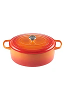 Le Creuset Signature 9 1/2 Quart Oval Enamel Cast Iron French/Dutch Oven in Flame at Nordstrom