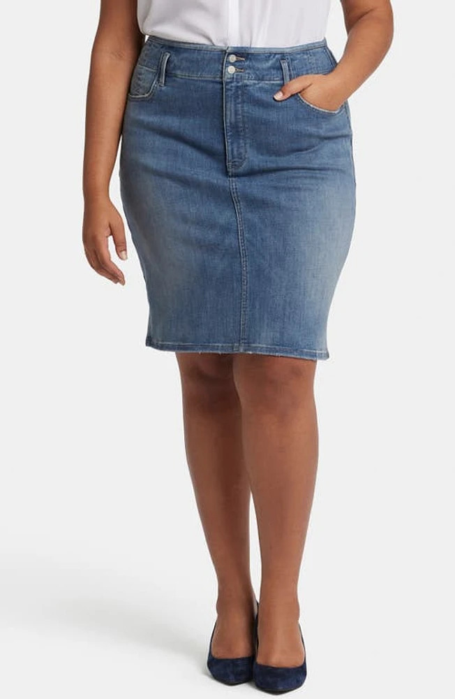 NYDJ Hollywood High Waist Denim Pencil Skirt Rockie at Nordstrom,