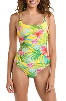 La Blanca Calypso One-Piece Swimsuit Yellolw Multi at Nordstrom,