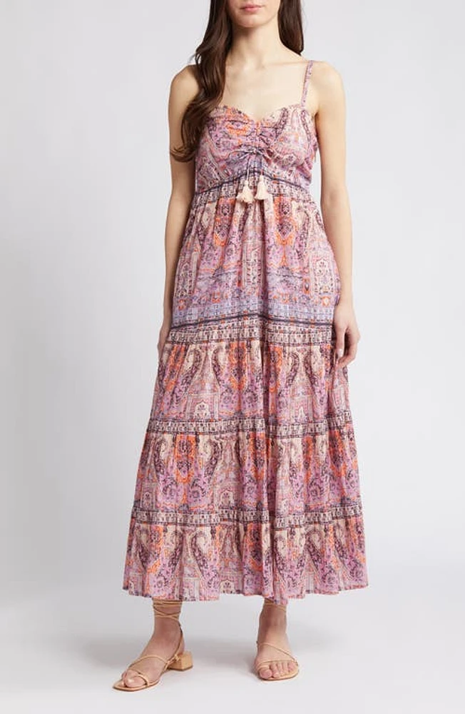 Cleobella Loraine Organic Cotton Maxi Dress Mahal Print at Nordstrom,