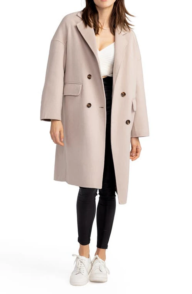 BELLE AND BLOOM Amnesia Oversized Wool Blend Coat Sand at Nordstrom,