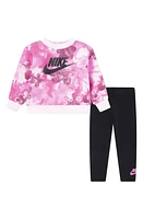 Nike Sci Dye Sweatshirt & Leggings Set Black at Nordstrom,