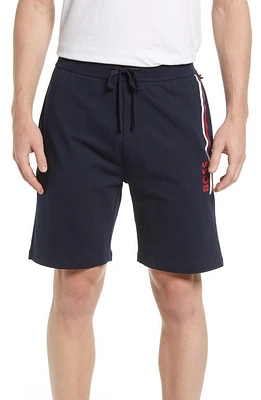 BOSS Essential Cotton Pajama Shorts in Navy at Nordstrom, Size Small