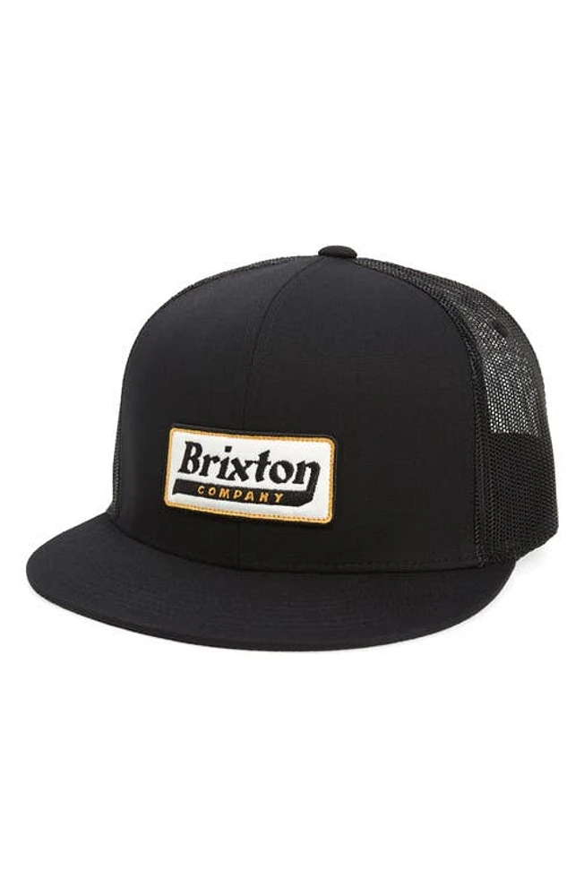 Brixton Steadfast Mesh Snapback Hat in Black at Nordstrom