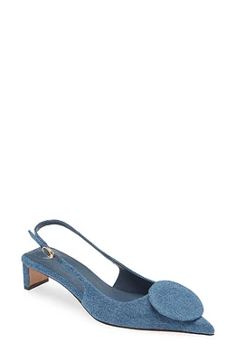 Jacquemus Mismatched Pointed Toe Slingback Pumps Blue at Nordstrom,