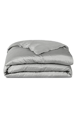 Sijo Eucalyptus Tencel Lyocell Duvet Cover in Dove at Nordstrom, Size Twin