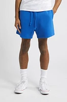 Elwood Core Organic Cotton Brushed Terry Sweat Shorts Vintage Cobalt at Nordstrom,