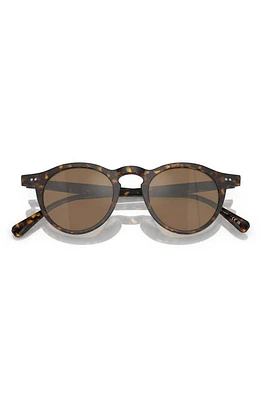 Oliver Peoples OP-13 47mm Round Sunglasses in Tortoise at Nordstrom