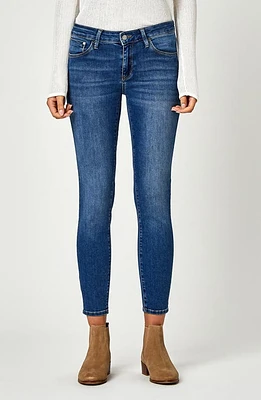 Mavi Jeans Gold Adriana Stretch Super Skinny Ankle Mid Soft at Nordstrom,