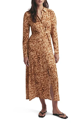 Favorite Daughter The Icon Leopard Print Long Sleeve Dress Leo Vibes at Nordstrom,