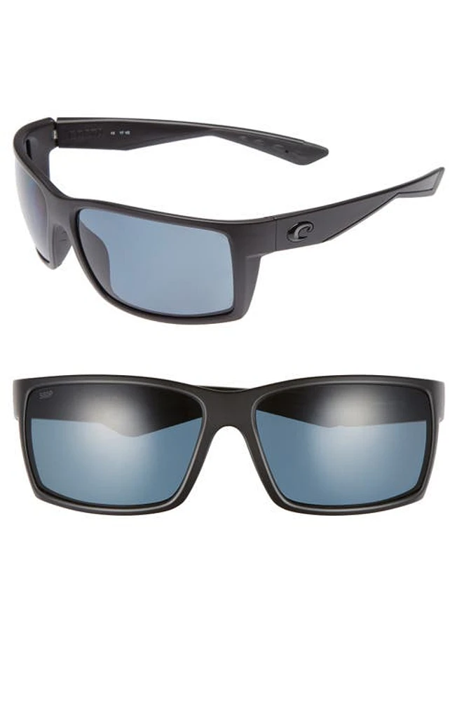 Costa Del Mar Reefton 65mm Polarized Sunglasses in Blackout/Grey at Nordstrom