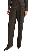 MANGO Textured Wide Leg Pants at Nordstrom,